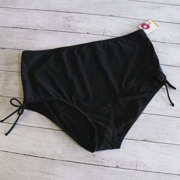 So Black High Waist Swimwear Bottoms Plus Size 3X - Picture 1 of 3